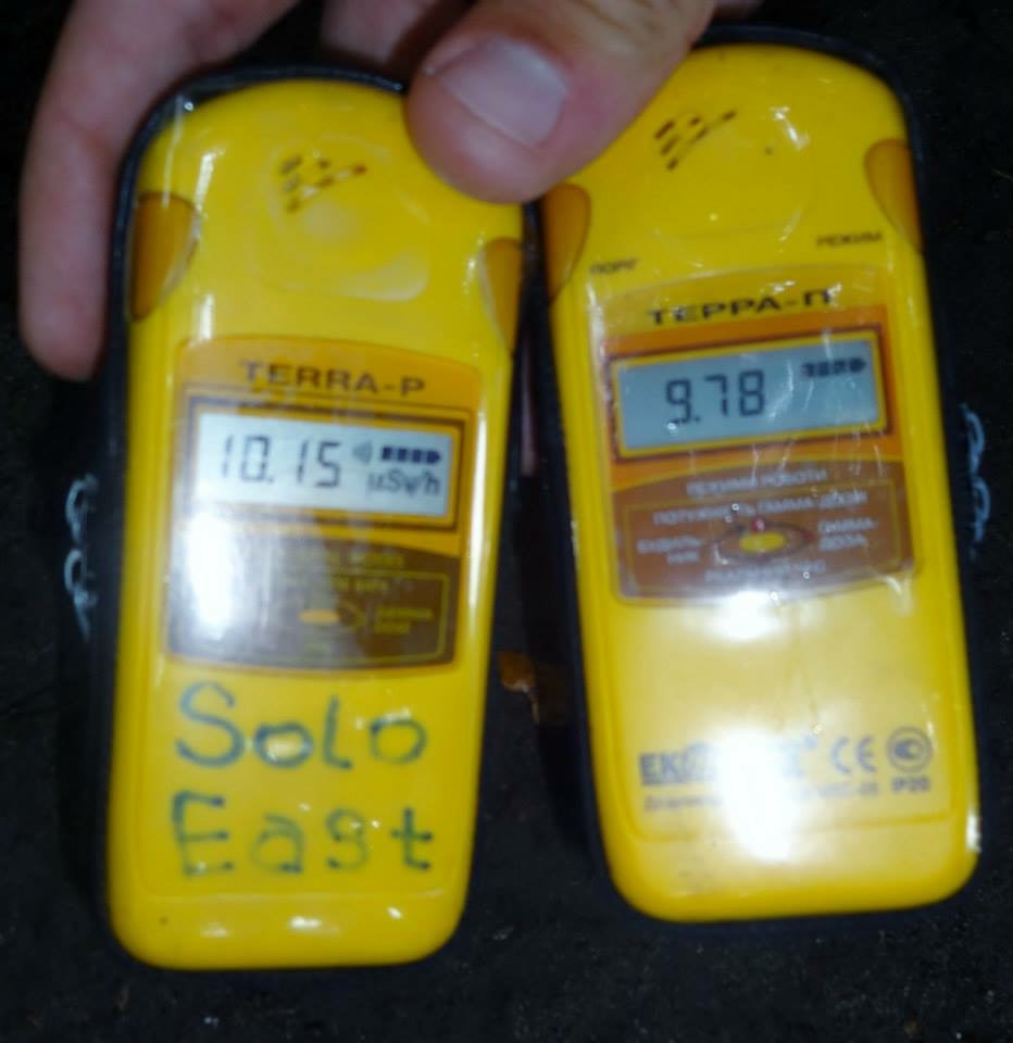 2 yellow Terra-P dosimeter-radiometers, Ukraine