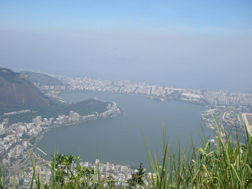 A hazy photo of Guanabara Bay, Rio de Janeiro