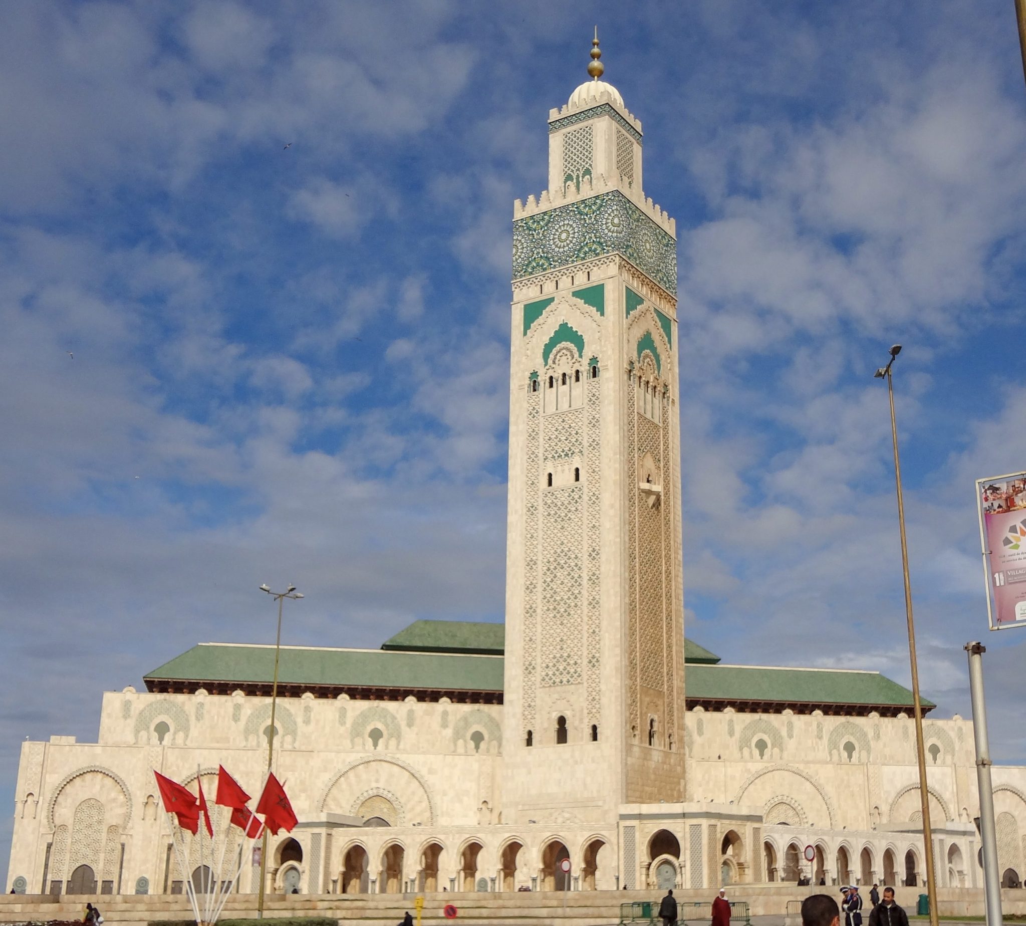 The outside of Hassan II Mosque, Casablanca, Morocco