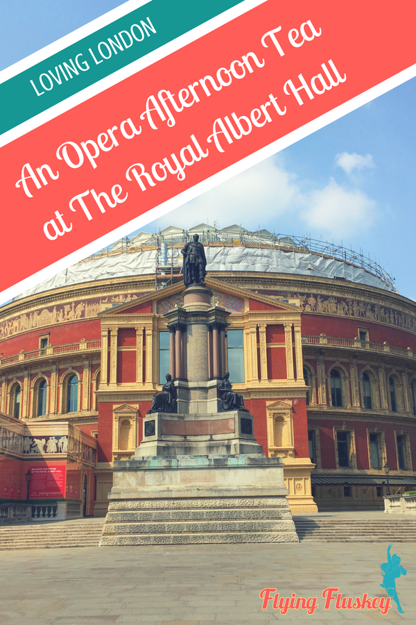 Join Flying Fluskey for an Opera Afternoon Tea at the Royal Albert Hall in London. Little sandwiches, cute cakes and tasty scones, all accompanied by the finest opera performers. Is there anything more fabulous than this? #operaafternoontea #afternoontea #london #londonuk #afternoontealondon #royalalberthall #theroyalalberthall