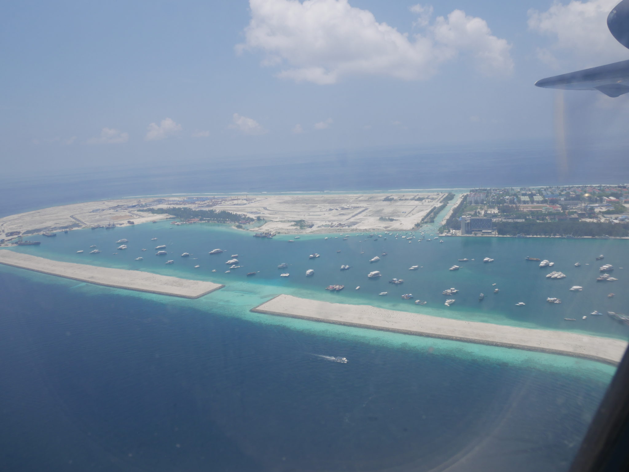 Hulhumalé island, Maldives from the sky