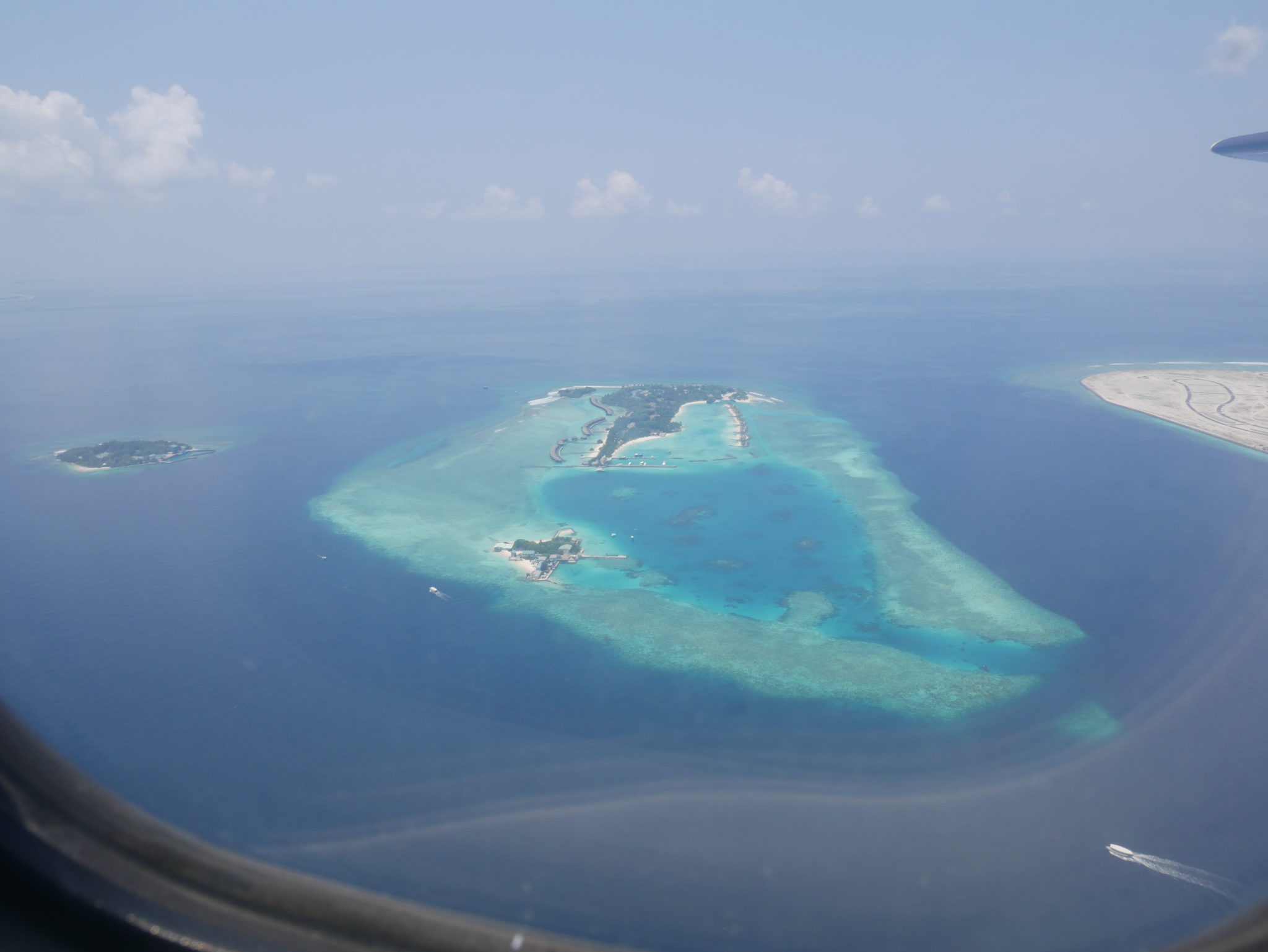 Furanafushi Island, Maldives from the sky