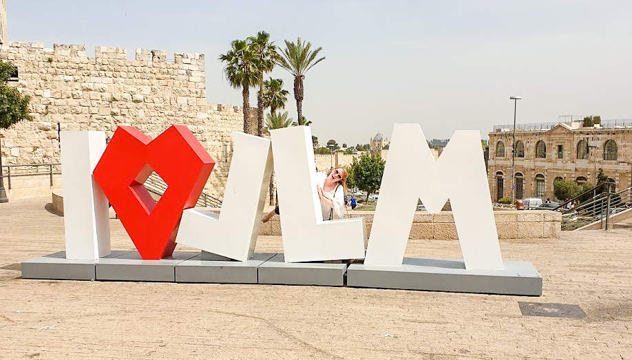 I love JLM sculpture by Yarel Yair in Jerusalem
