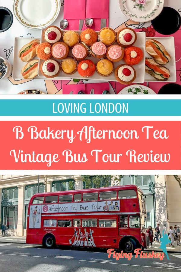 A full review of the B Bakery bus afternoon tea, London's most fabulous afternoon tea experience. All aboard the vintage Routemaster afternoon tea bus tour. #afternoon tea #afternoonteabus #bustour #thingstodoinlondon