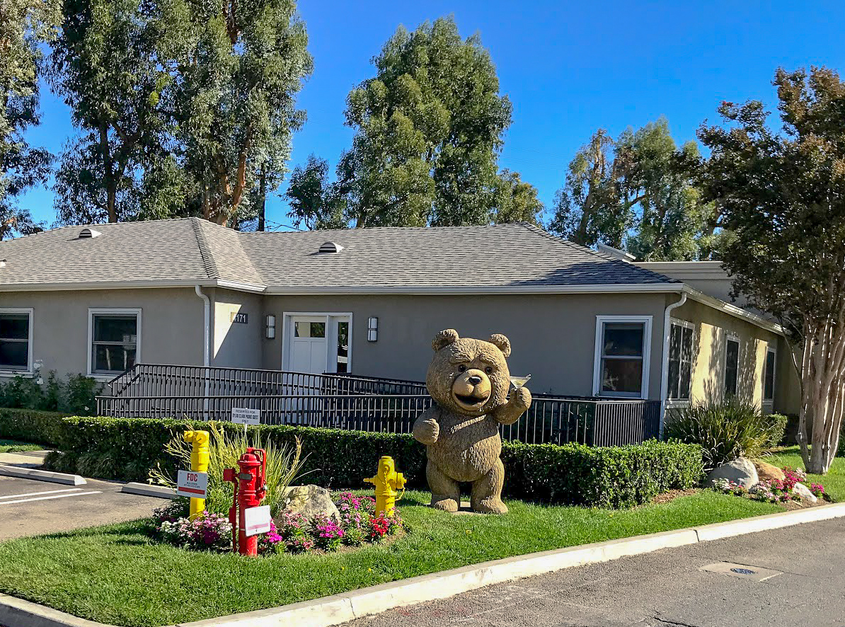 A giant version of TED bear