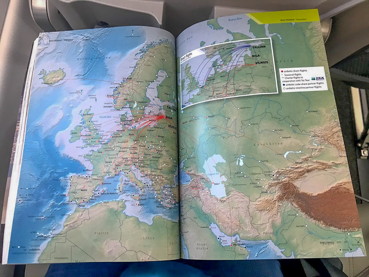 airBaltic Baltic Outlook in flight magazine