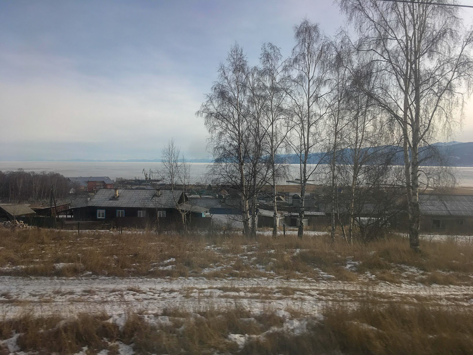 Lake Baikal seen from the Ulan Ude to Irkutsk Trans-Siberian Train