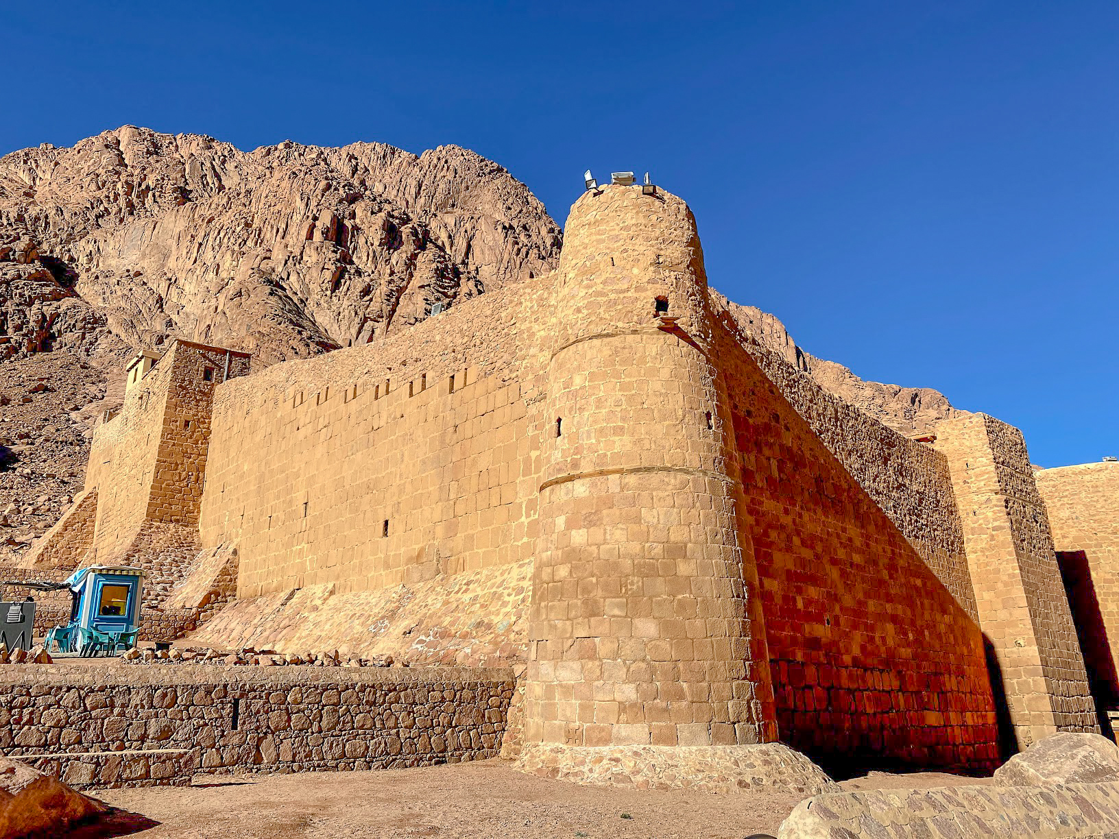 The brick walls of St Catherine's Monastery, Mount Sinai, Egypt