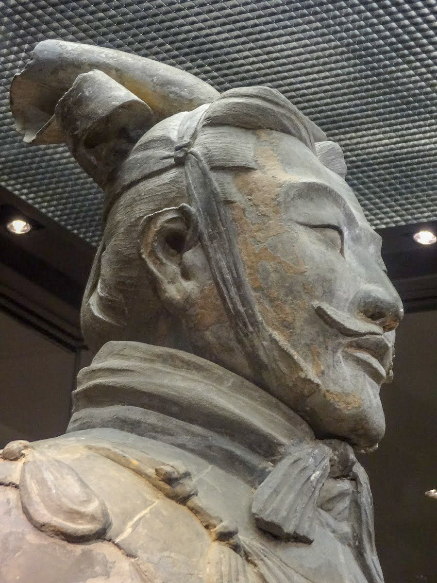 A General of the Terracotta Army in Pit 2 at Emperor Qinshihuang's Mausoleum, Xian, China
